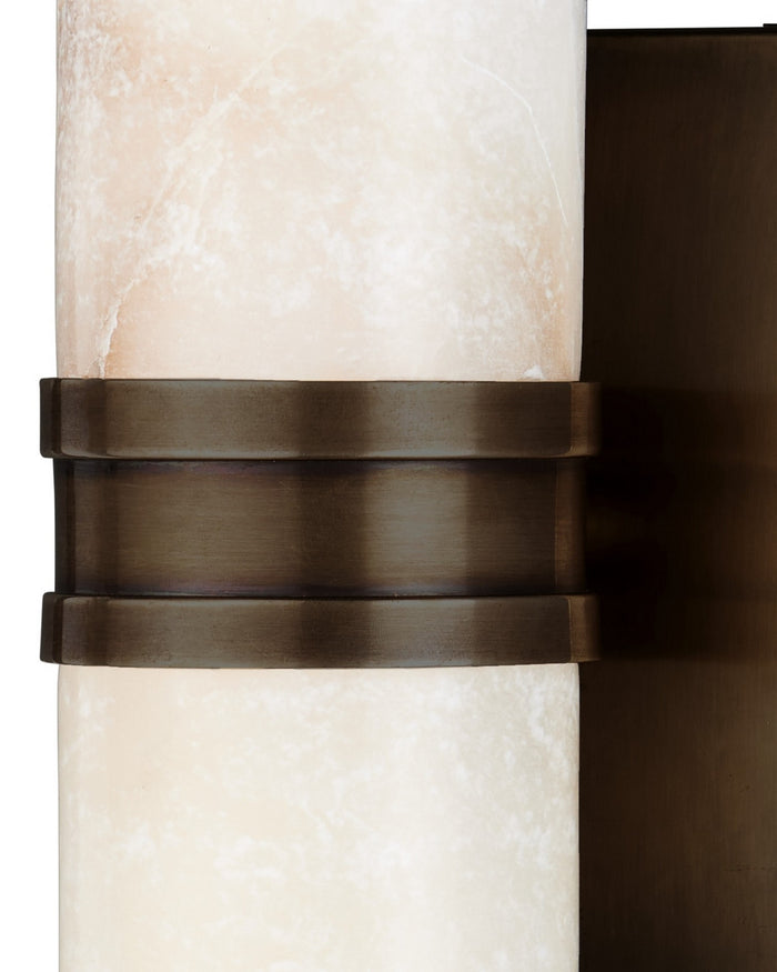 Currey and Company - 5800-0078 - LED Wall Sconce - Brenham - Natural/Oil Rubbed Bronze