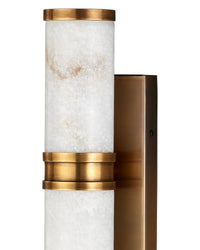 Currey and Company - 5800-0079 - LED Wall Sconce - Brenham - Natural/Vintage Brass