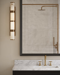 Currey and Company - 5800-0079 - LED Wall Sconce - Brenham - Natural/Vintage Brass
