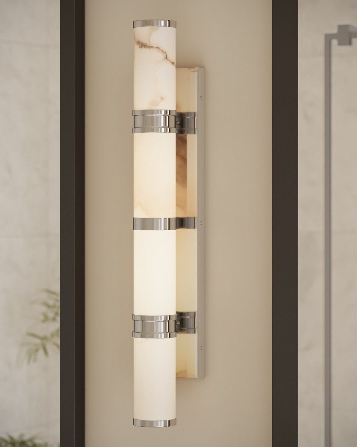 Currey and Company - 5800-0080 - LED Wall Sconce - Brenham - Natural/Nickel