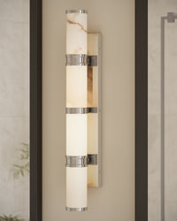 Currey and Company - 5800-0080 - LED Wall Sconce - Brenham - Natural/Nickel