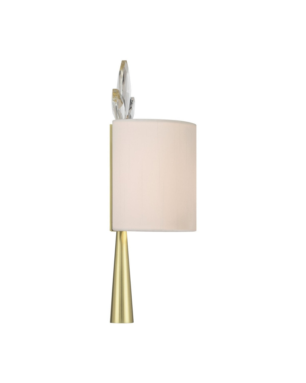 Currey and Company - 5900-0061 - One Light Wall Sconce - Trillium - Clear/Brass