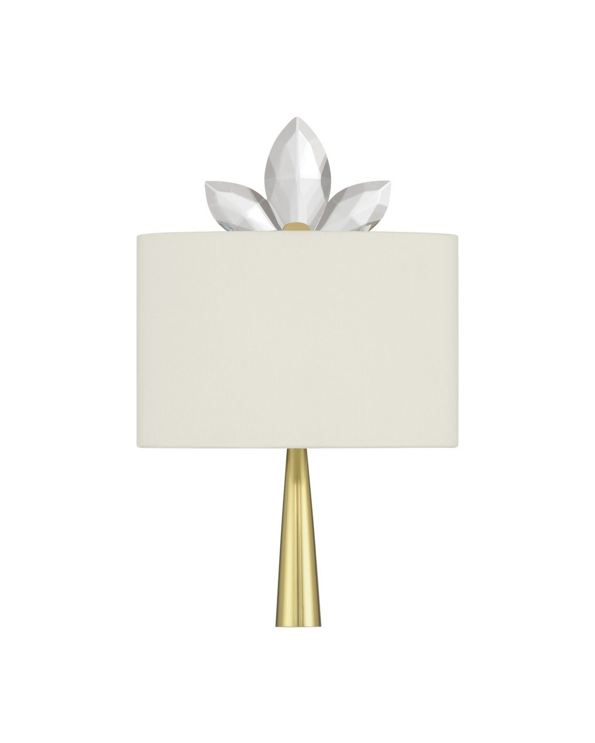 Currey and Company - 5900-0061 - One Light Wall Sconce - Trillium - Clear/Brass