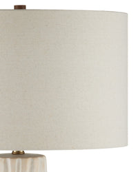 Currey and Company - 6000-1050 - One Light Table Lamp - Water-borne - Off-White/Natural