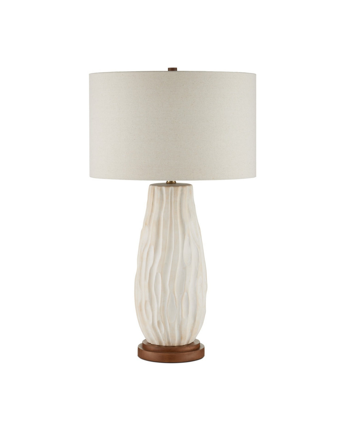 Currey and Company - 6000-1050 - One Light Table Lamp - Water-borne - Off-White/Natural