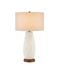 Currey and Company - 6000-1050 - One Light Table Lamp - Water-borne - Off-White/Natural