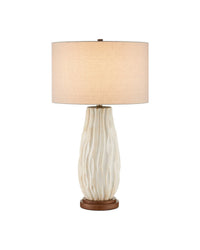 Currey and Company - 6000-1050 - One Light Table Lamp - Water-borne - Off-White/Natural
