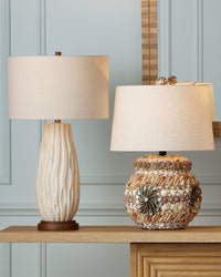 Currey and Company - 6000-1050 - One Light Table Lamp - Water-borne - Off-White/Natural