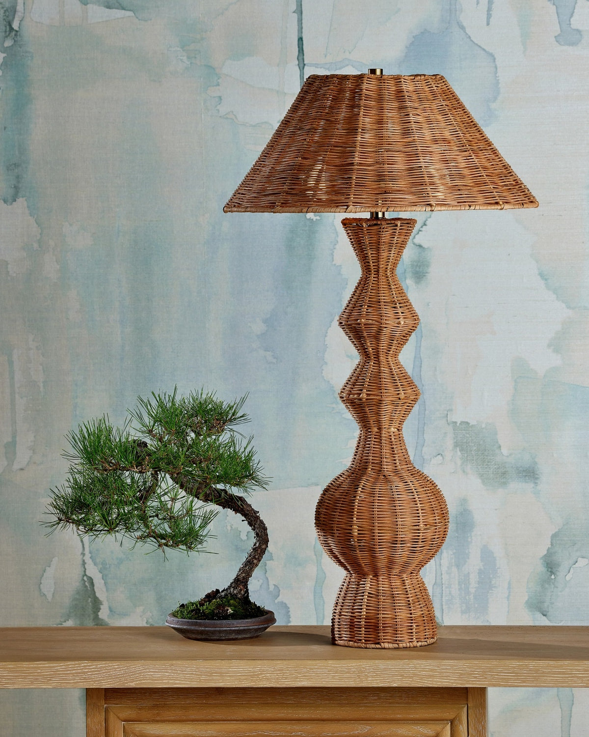 Currey and Company - 6000-1051 - Two Light Table Lamp - Nirvana - Natural