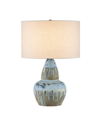 Currey and Company - 6000-1054 - One Light Table Lamp - Catania - Antique Blue Drip