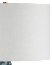 Currey and Company - 6000-1054 - One Light Table Lamp - Catania - Antique Blue Drip