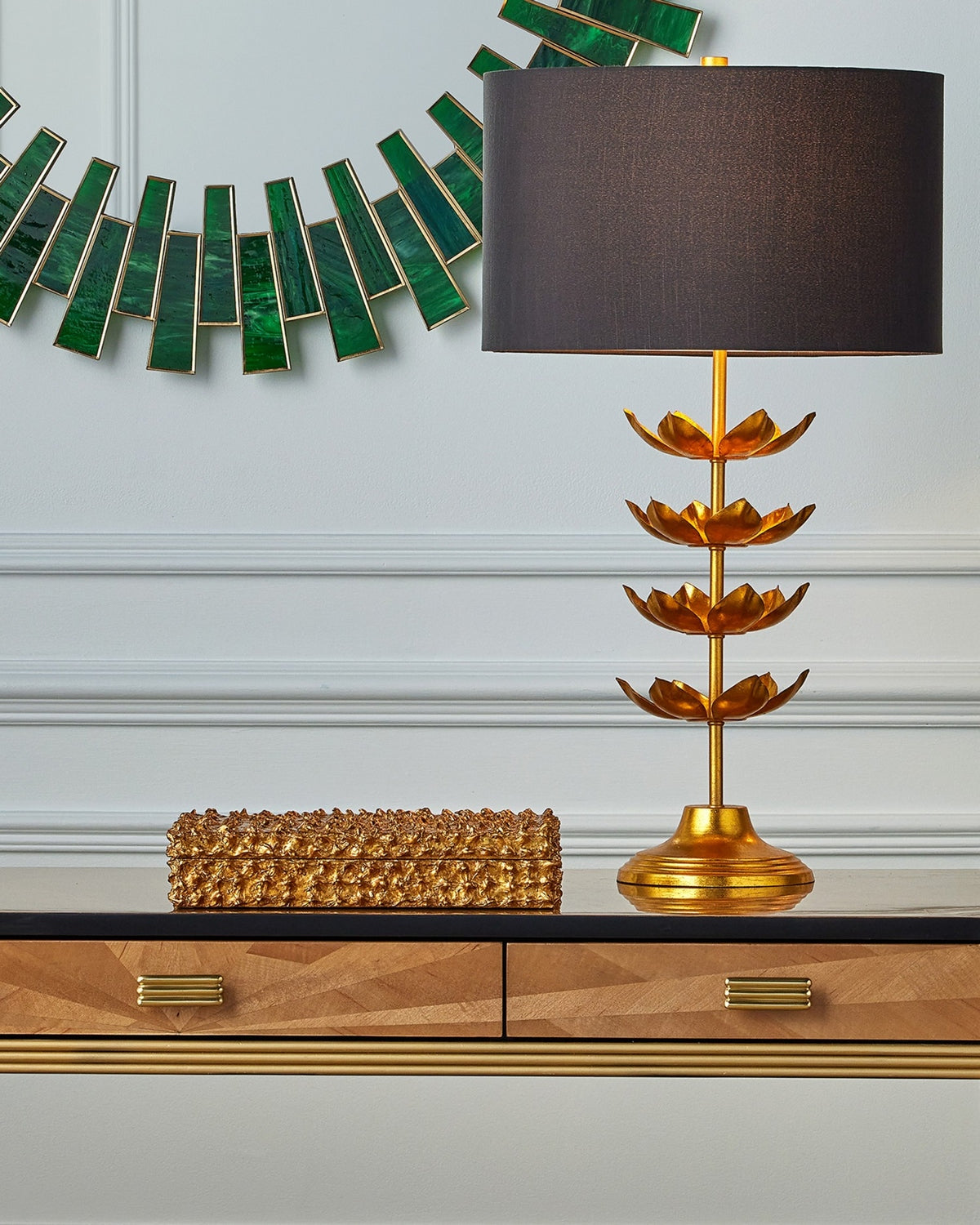 Currey and Company - 6000-1056 - One Light Table Lamp - Awakening - Gold Leaf