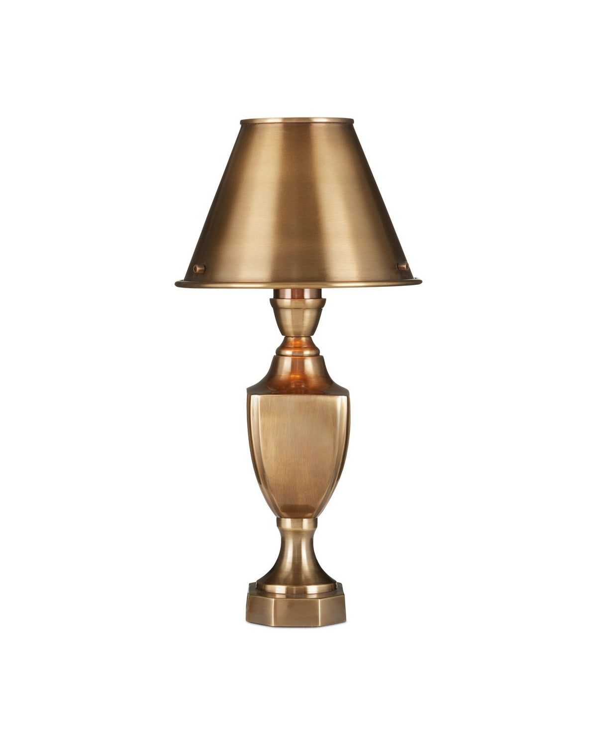 Currey and Company - 6000-1057 - One Light Table Lamp - Waddill - Antique Brass