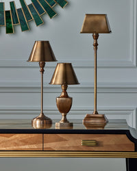 Currey and Company - 6000-1058 - One Light Table Lamp - Geddy - Antique Brass