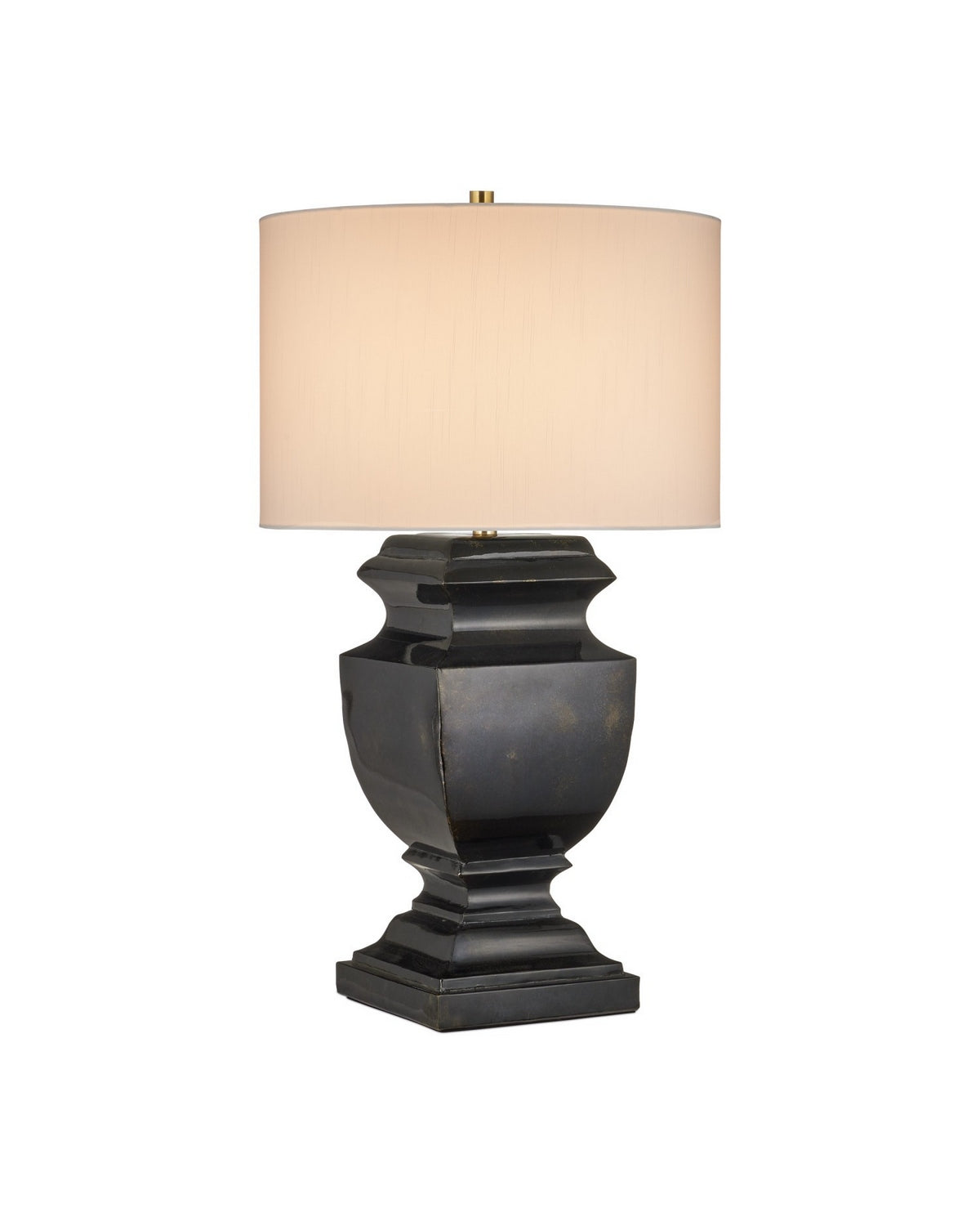 Currey and Company - 6000-1061 - One Light Table Lamp - Balustrade - Distressed Light Black