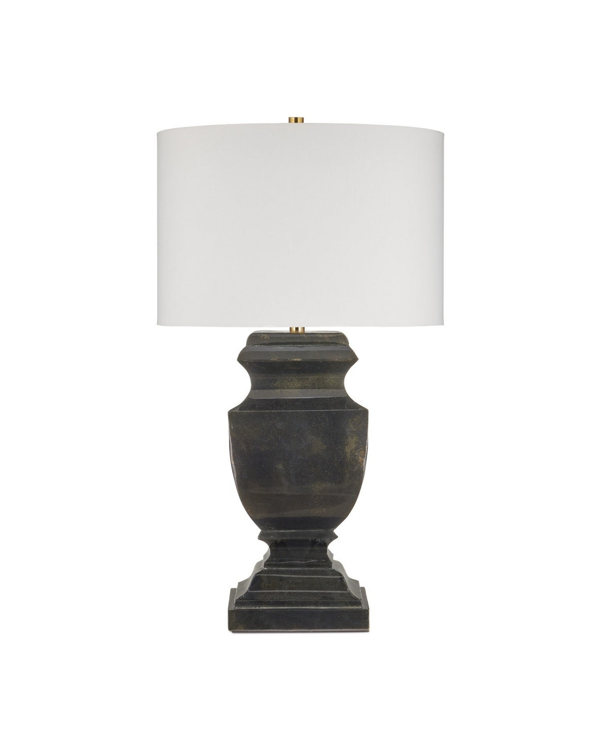 Currey and Company - 6000-1061 - One Light Table Lamp - Balustrade - Distressed Light Black