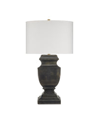 Currey and Company - 6000-1061 - One Light Table Lamp - Balustrade - Distressed Light Black