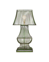 Currey and Company - 6000-1062 - One Light Table Lamp - Tuteurs - Distressed Green