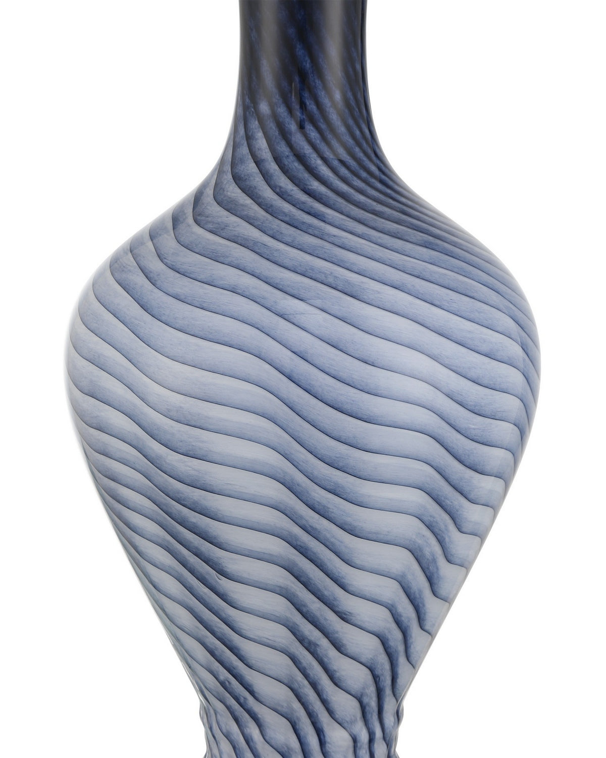Currey and Company - 6000-1064 - One Light Table Lamp - Zeta - Gray Blue/Clear