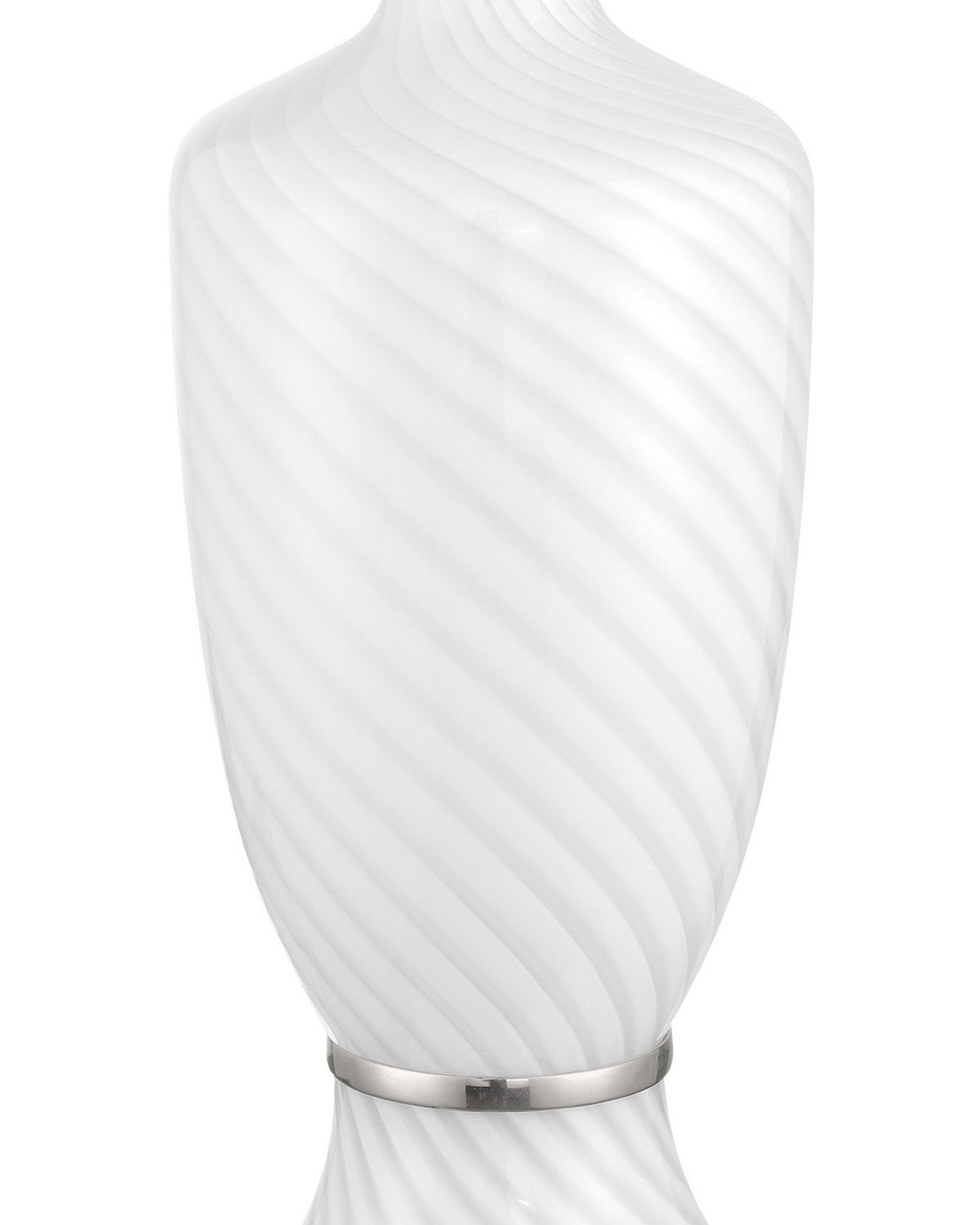 Currey and Company - 6000-1066 - Two Light Table Lamp - Classico - White/Clear/Polished Nickel