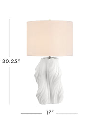 Currey and Company - 6000-1067 - One Light Table Lamp - Watershed - White