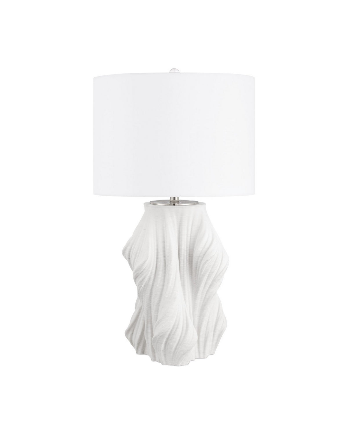 Currey and Company - 6000-1067 - One Light Table Lamp - Watershed - White