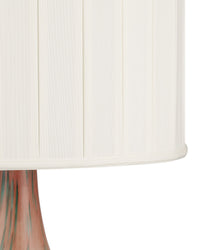 Currey and Company - 6000-1068 - One Light Table Lamp - Brielle - Pale Pink/Green/Brown/Gold Leaf