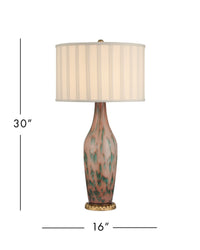 Currey and Company - 6000-1068 - One Light Table Lamp - Brielle - Pale Pink/Green/Brown/Gold Leaf