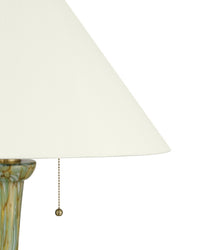 Currey and Company - 6000-1069 - Two Light Table Lamp - Classico - Green/Beige/Antique Brass