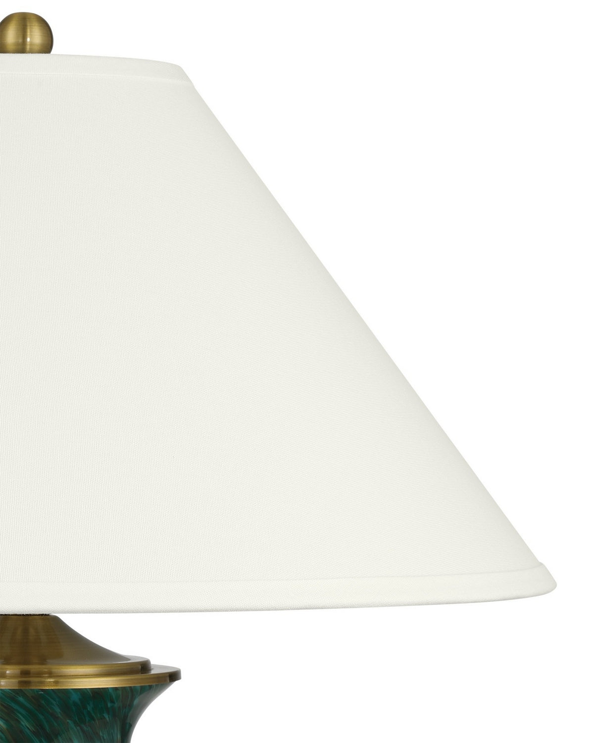 Currey and Company - 6000-1070 - One Light Table Lamp - Claude - Green/Antique Brass