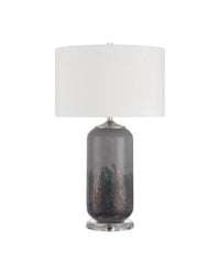 Currey and Company - 6000-1071 - One Light Table Lamp - Lewes - Gray/Clear/Polished Nickel