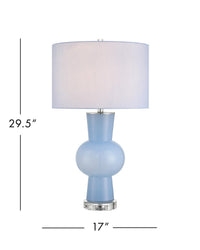 Currey and Company - 6000-1072 - One Light Table Lamp - Duende - Blue/Clear
