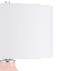 Currey and Company - 6000-1073 - One Light Table Lamp - Henrietta - Pink/Clear