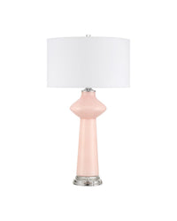 Currey and Company - 6000-1073 - One Light Table Lamp - Henrietta - Pink/Clear