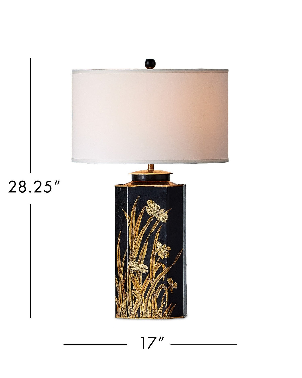 Currey and Company - 6000-1075 - One Light Table Lamp - Glasshouse - Black/Gold