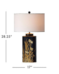 Currey and Company - 6000-1075 - One Light Table Lamp - Glasshouse - Black/Gold