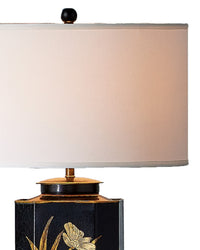 Currey and Company - 6000-1075 - One Light Table Lamp - Glasshouse - Black/Gold