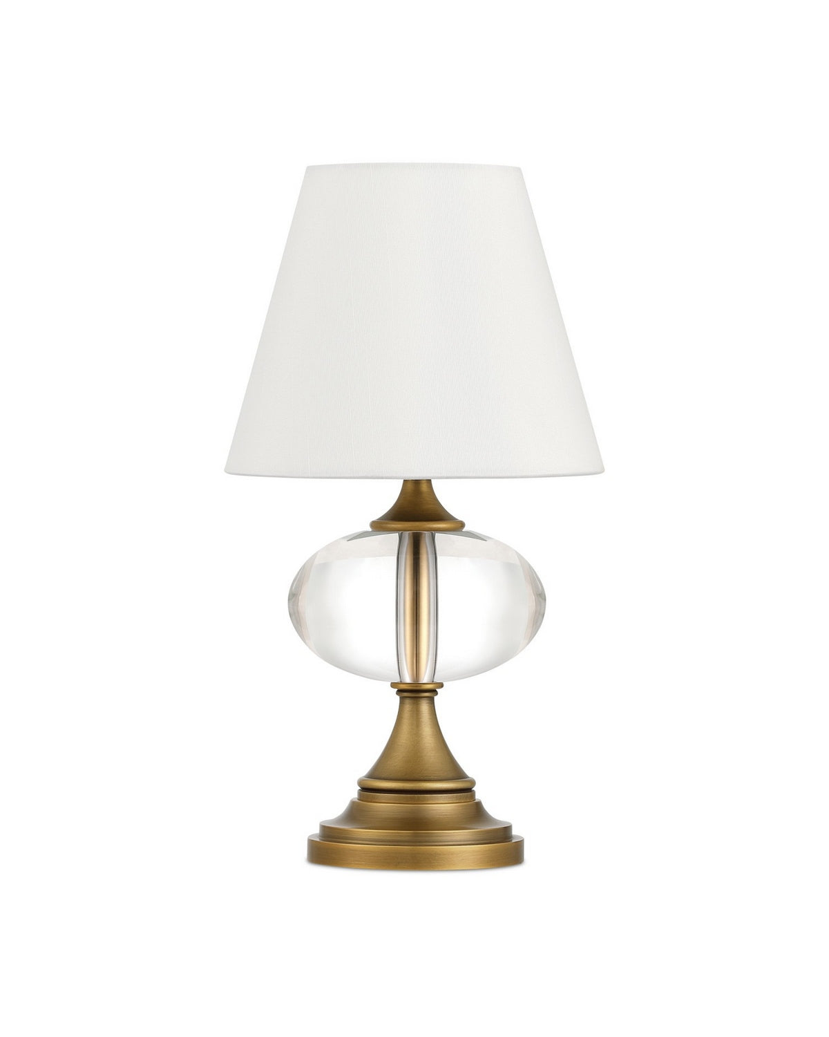 Currey and Company - 6700-0018 - LED Table Lamp - Sashay - Clear/Polished Antique Brass