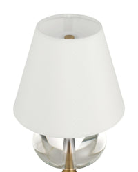 Currey and Company - 6700-0018 - LED Table Lamp - Sashay - Clear/Polished Antique Brass