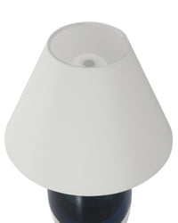 Currey and Company - 6700-0019 - LED Table Lamp - Danza - Blue/Clear/Polished NIckel