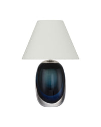 Currey and Company - 6700-0019 - LED Table Lamp - Danza - Blue/Clear/Polished NIckel