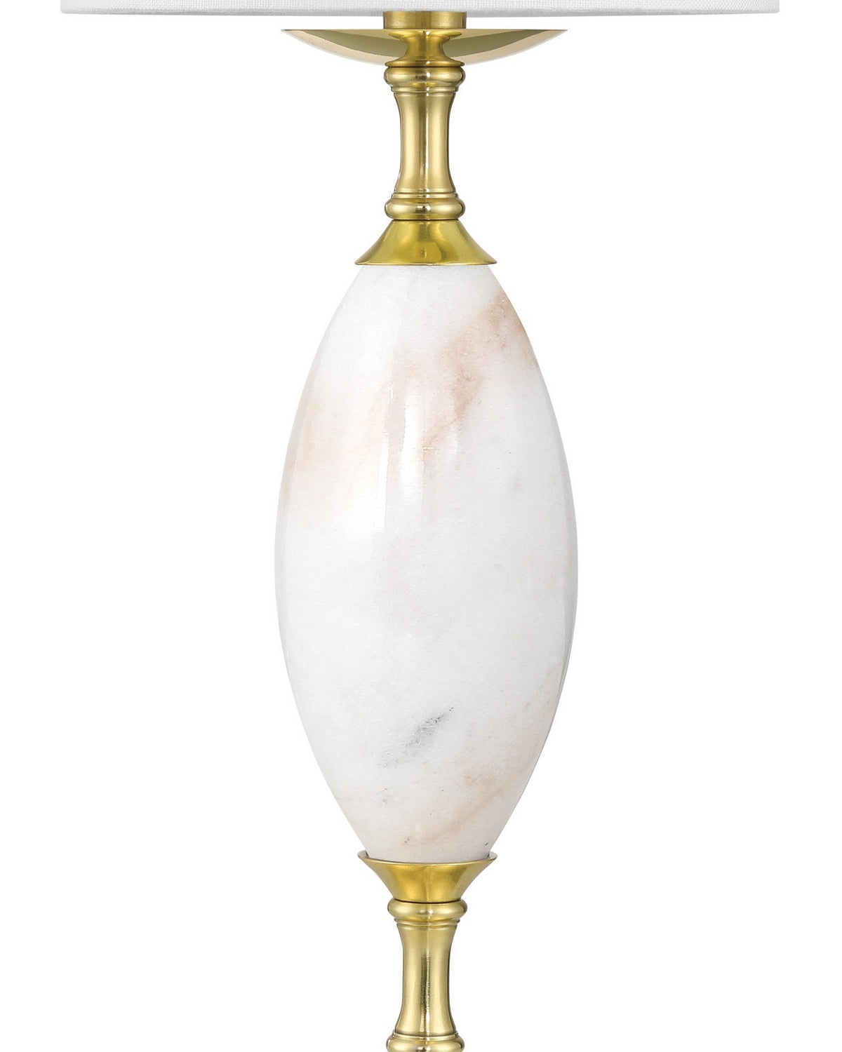 Currey and Company - 6700-0021 - LED Table Lamp - Marche - White/Brass