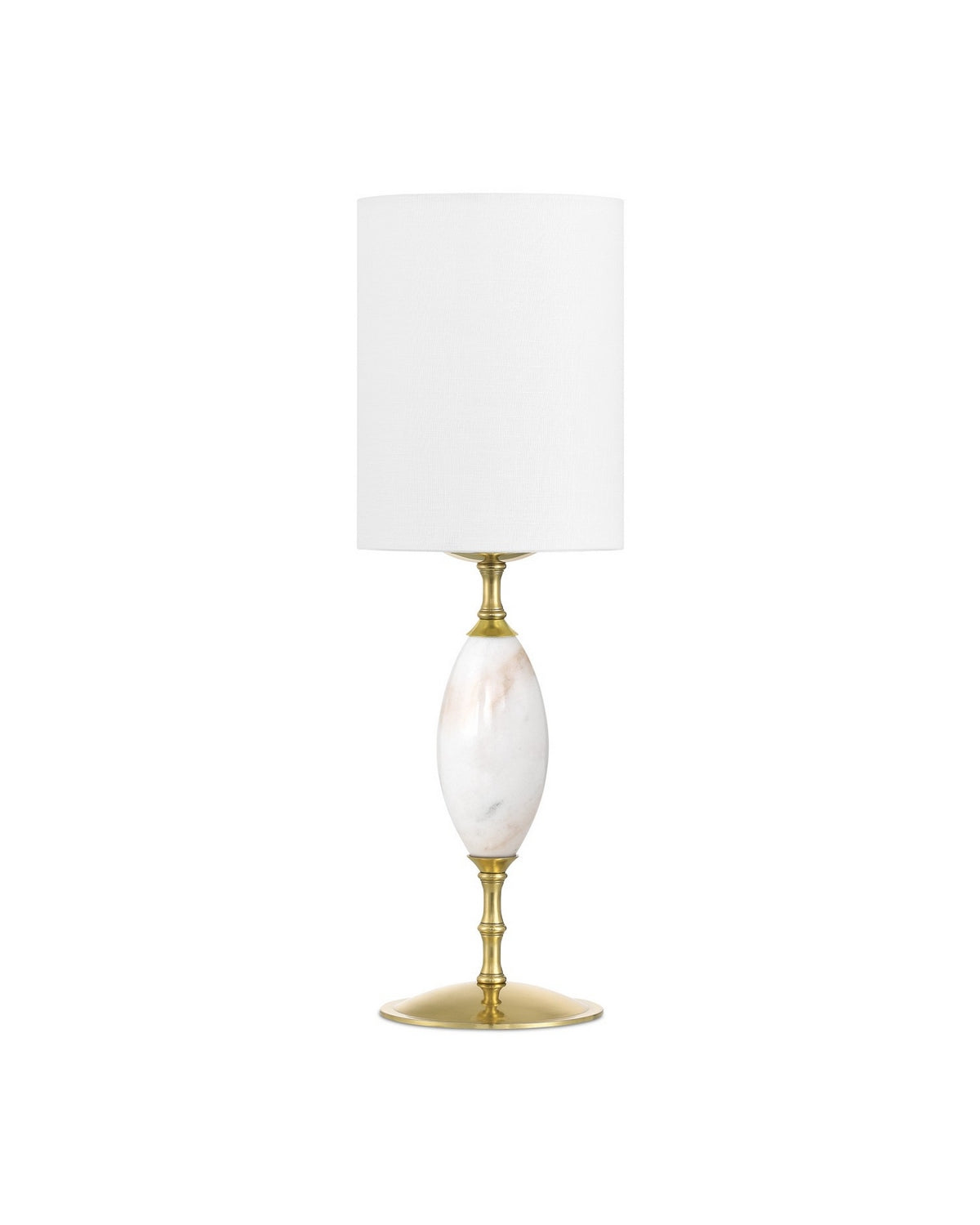 Currey and Company - 6700-0021 - LED Table Lamp - Marche - White/Brass