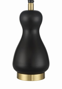 Craftmade - 87020FBSB-T - One Light Table Lamp - Gloria - Flat Black/Satin Brass