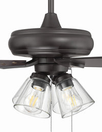 Craftmade - ECF104CBZ5-CBZWLN - 52" Ceiling Fan - Eos Clear 4 Light - Classic Bronze