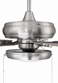 Craftmade - ECF119BNK5-DWWLN - 52" Ceiling Fan - EOS Low Profile White 52" Ceiling Fan - Brushed Polished Nickel