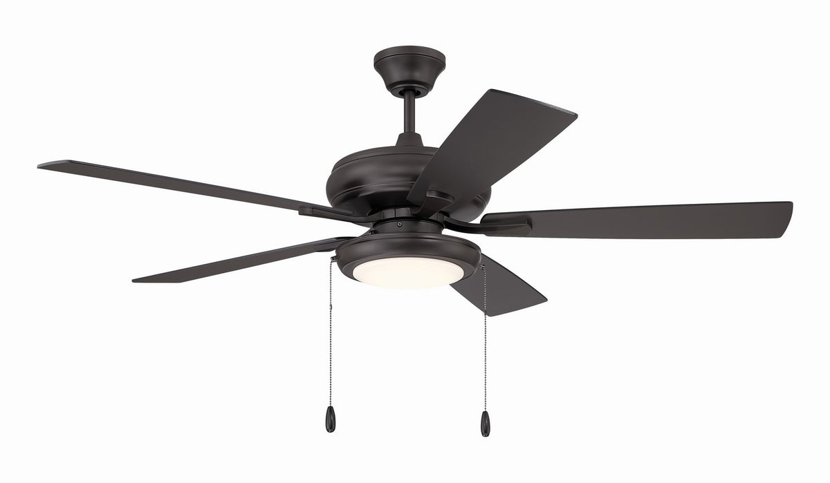 Craftmade - ECF119CBZ5-CBZWLN - 52" Ceiling Fan - EOS Low Profile White 52" Ceiling Fan - Classic Bronze
