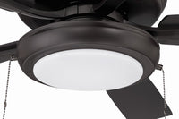 Craftmade - ECF119CBZ5-CBZWLN - 52" Ceiling Fan - EOS Low Profile White 52" Ceiling Fan - Classic Bronze