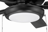 Craftmade - ECF119FB5-FBGW - 52" Ceiling Fan - EOS Low Profile White 52" Ceiling Fan - Flat Black