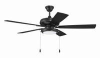 Craftmade - ECF119FB5-FBGW - 52" Ceiling Fan - EOS Low Profile White 52" Ceiling Fan - Flat Black